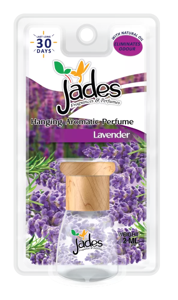 Jades Hanging Aromatic Perfume 12ml - Lavender (Air Freshener Car)