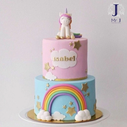 Unicorn Cake | Girls Cake | Kids Cake | 2 Tiers Birthday Cake