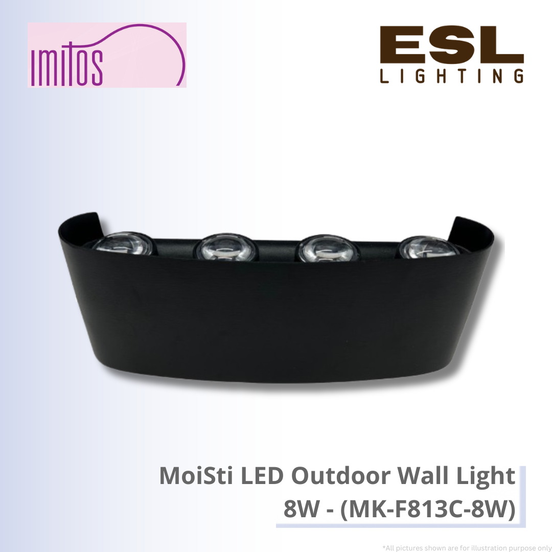 IMITOS MoiSti LED Outdoor Wall Light 8W - MK-F813C-8W IP65