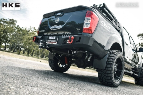 HKS LEGAMAX NISSAN NAVARA NP300 SINGLE CARBON TAIL