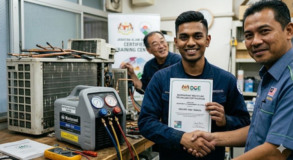 refrigerant recycling certification Malaysia DOE
