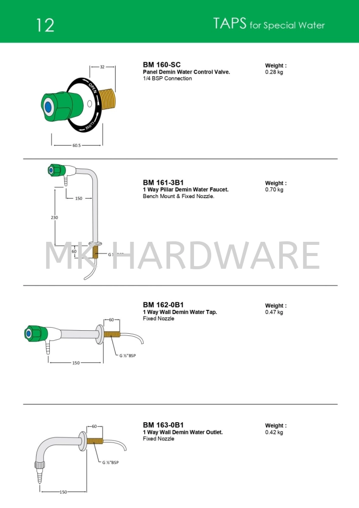 TAPS ( FOR SPECIAL WATER)