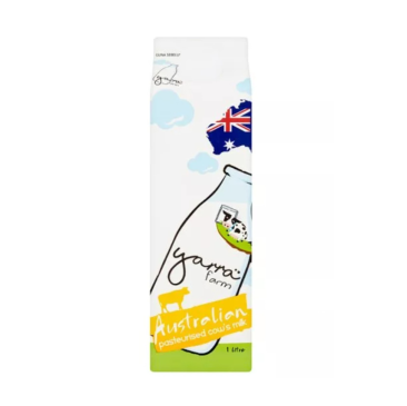 YARRA AUSTRALIAN PASTURIZED COW MILK (WITHOUT SPOUT) (12 X 1L)