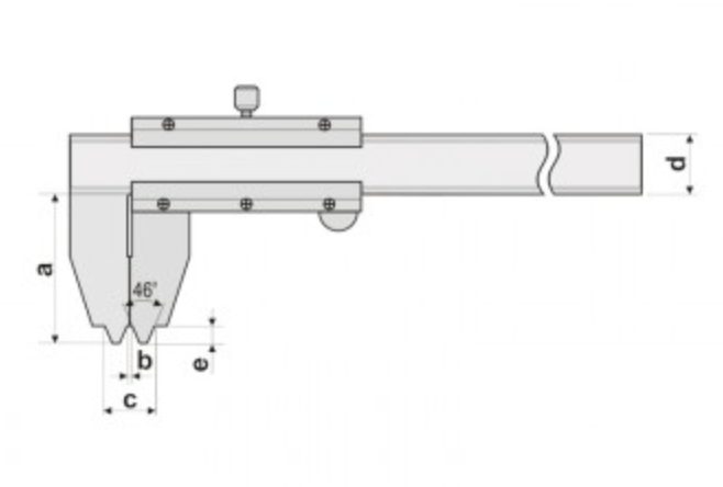 GUANGLU Vernier oil groove caliper
