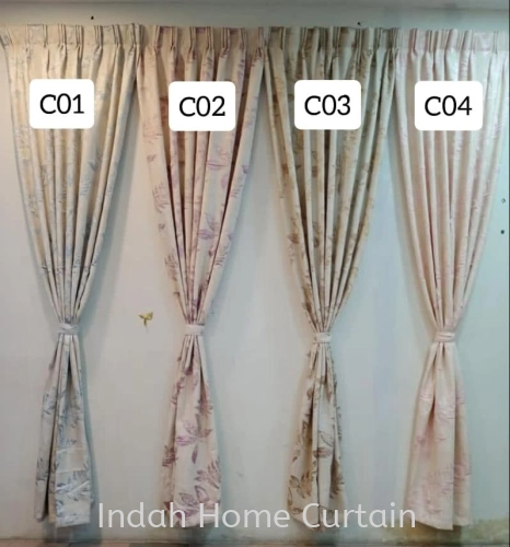 Ready Made Curtain Material Gunny Design Kedai Langsir Siap Jahit 