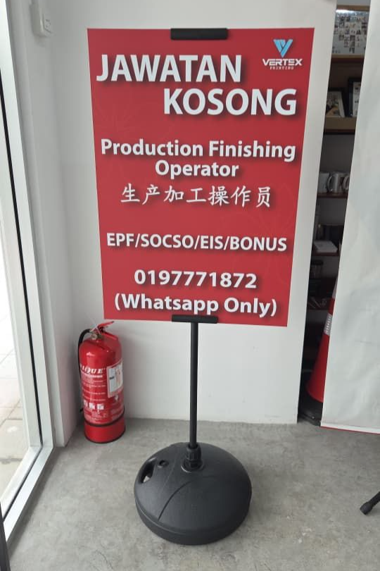 Poster T-Stand with Water Tank