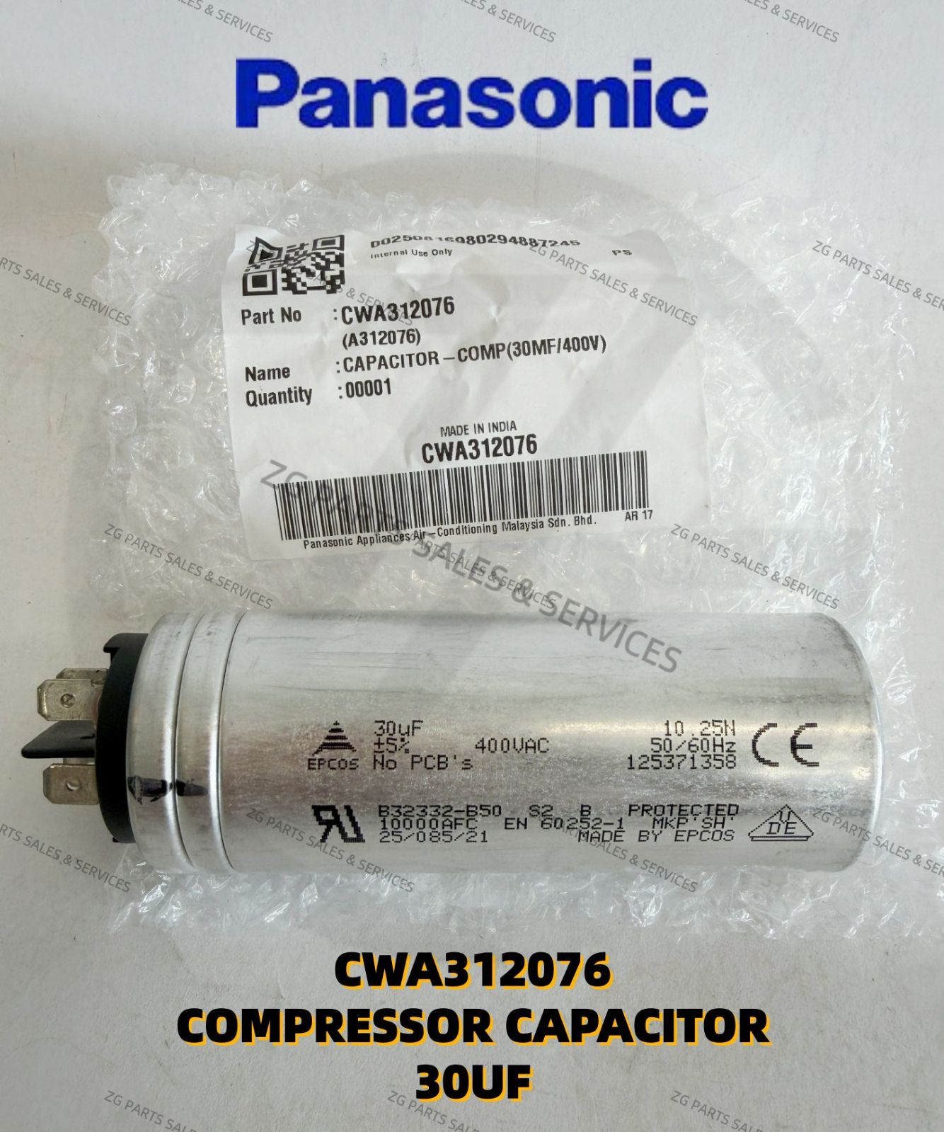 Panasonic Capacitor 30uf CWA312076