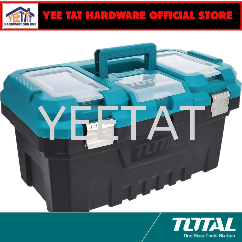 [ TOTAL ] TPBX0142 / TPBX0172 / TPBX0202 Tools Box with Metal Buckle (14"/17"/20")