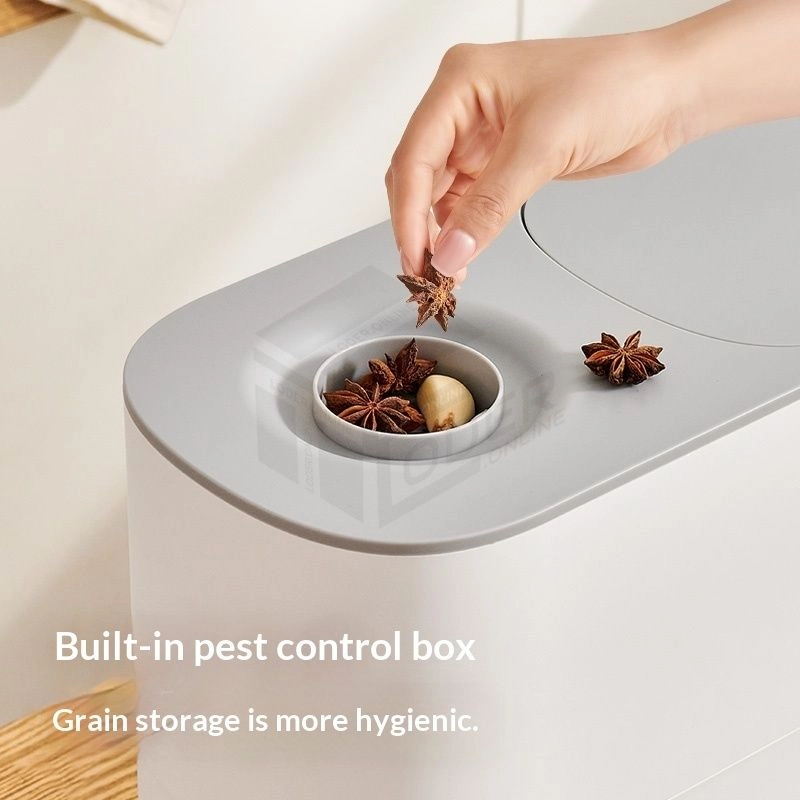 LODER ECOCO Rice Storage Container Airtight Rice Dispenser Rice Bucket ...