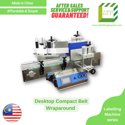 Desktop Compact Belt Wraparound (Round Bottle) Labelling Machine (China - Packaging)