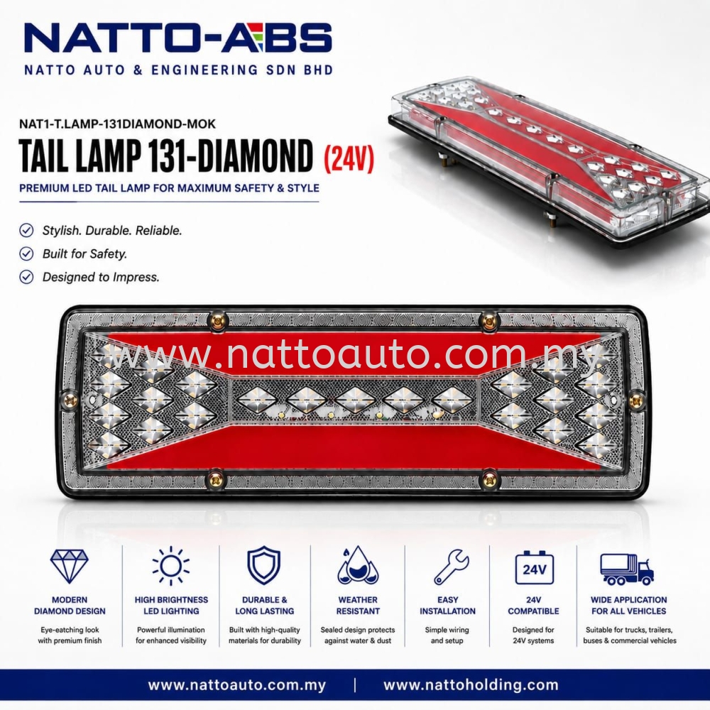 Tail Lamp 131-Diamond (24V)