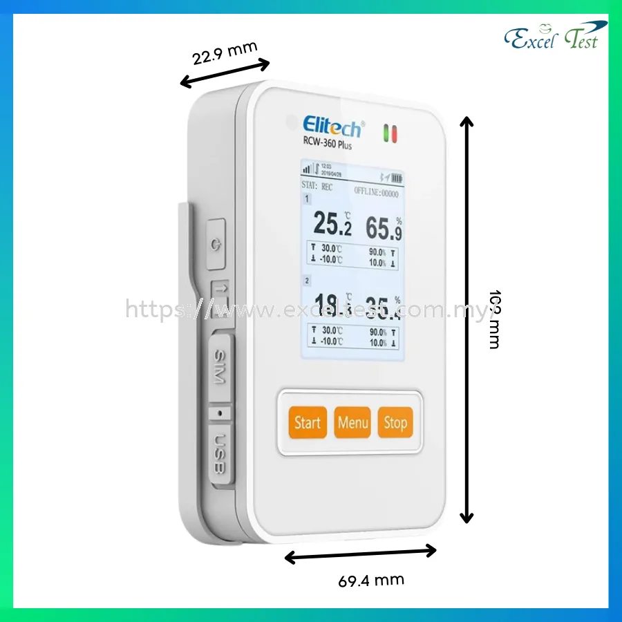 RCW-360 Plus 4G Wireless Temperature and Humidity Data Logger