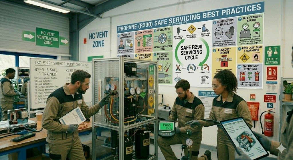 propane refrigerant servicing best practices