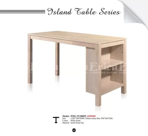PMG IT1000, IT1000W Solid Wooden Island Table