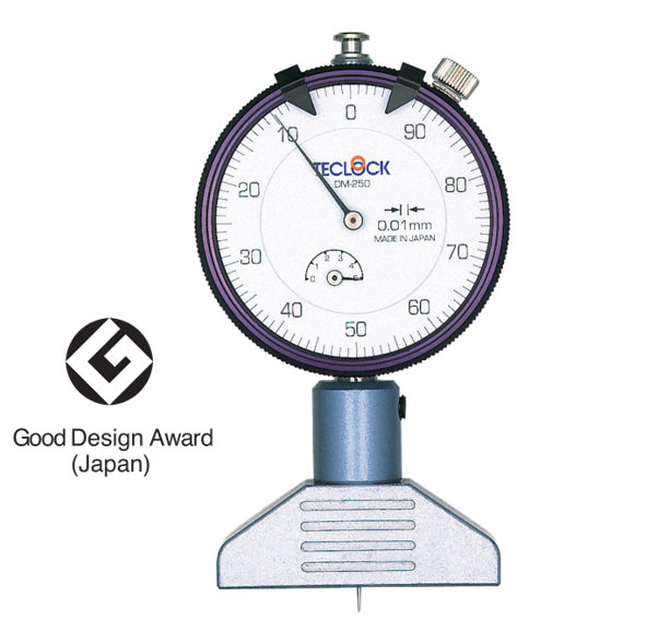 Teclock Dial Depth Gauge, 5mm/0.01 – DM-250 Series