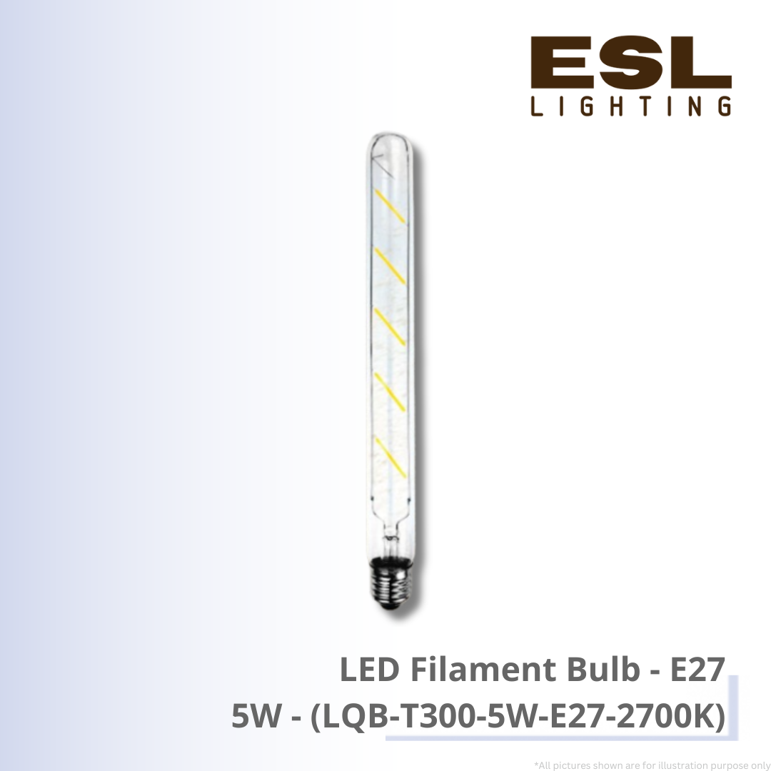 LED Filament Bulb E27 5W - LQB-T300-5W-E27-2700K