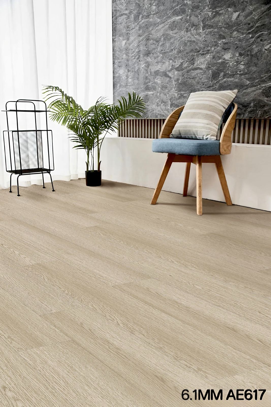 SPC FLOORING 6.1MM CODE AE617