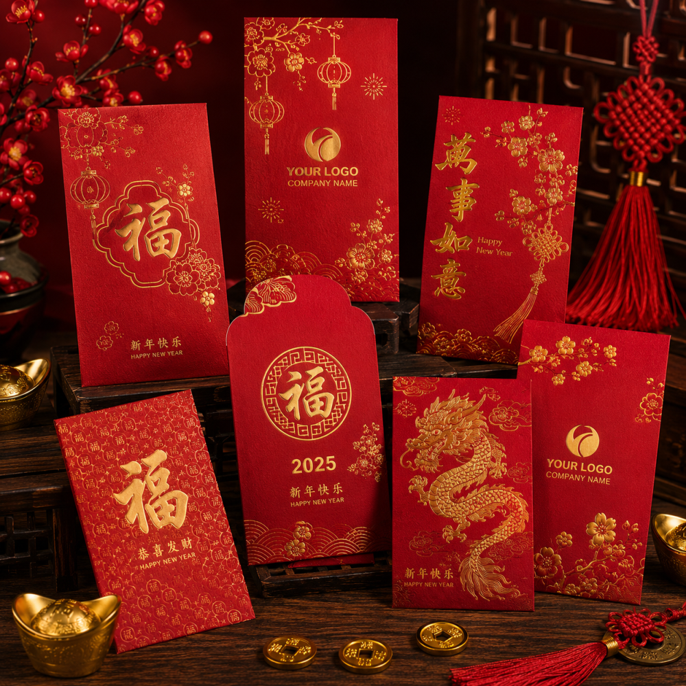 Custom Red Packet & Festive Envelope Printing | Premium Ang Pow & Seasonal Packet Printing