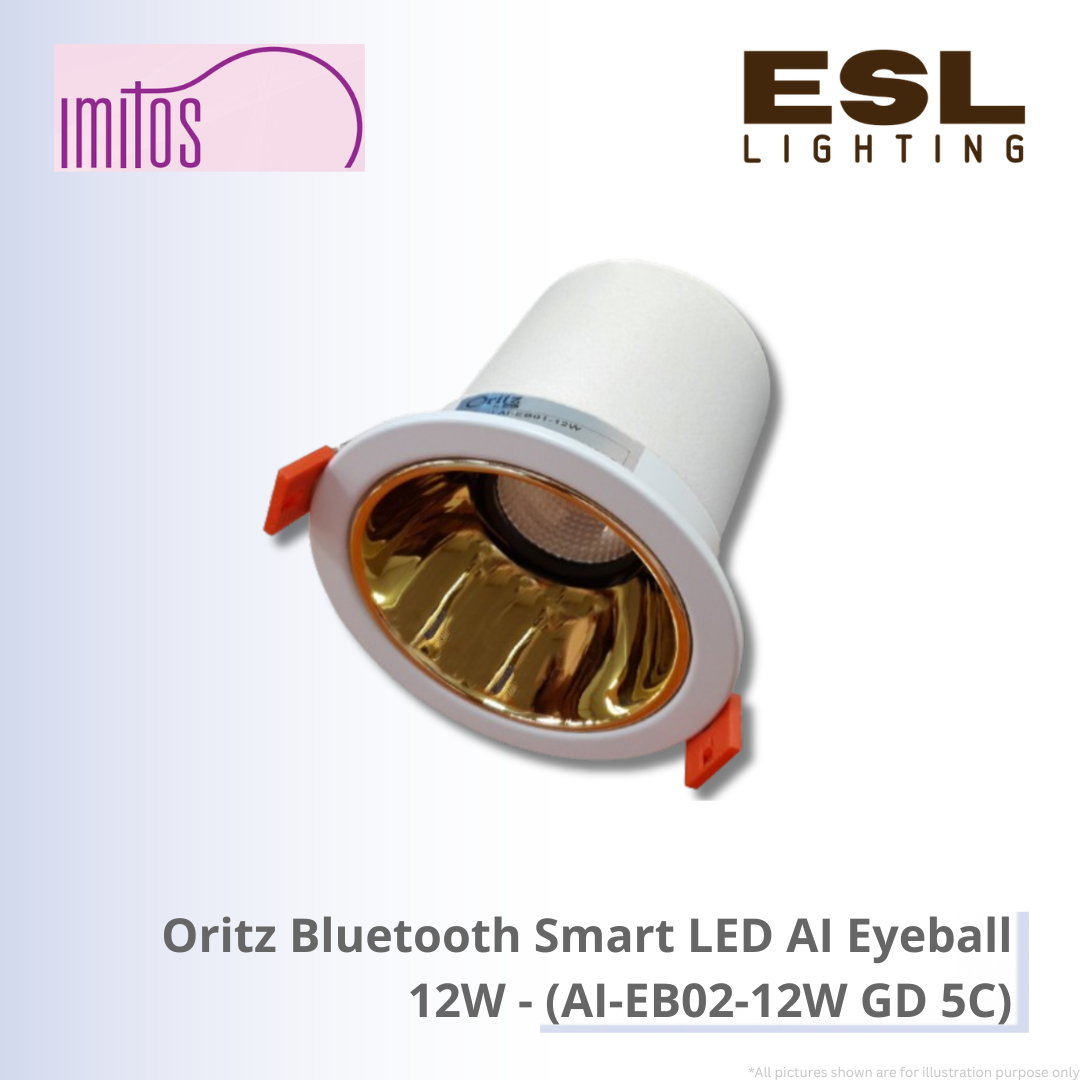 IMITOS Oritz Bluetooth Smart LED AI Eyeball 12W - AI-EB02-12W GD 5C