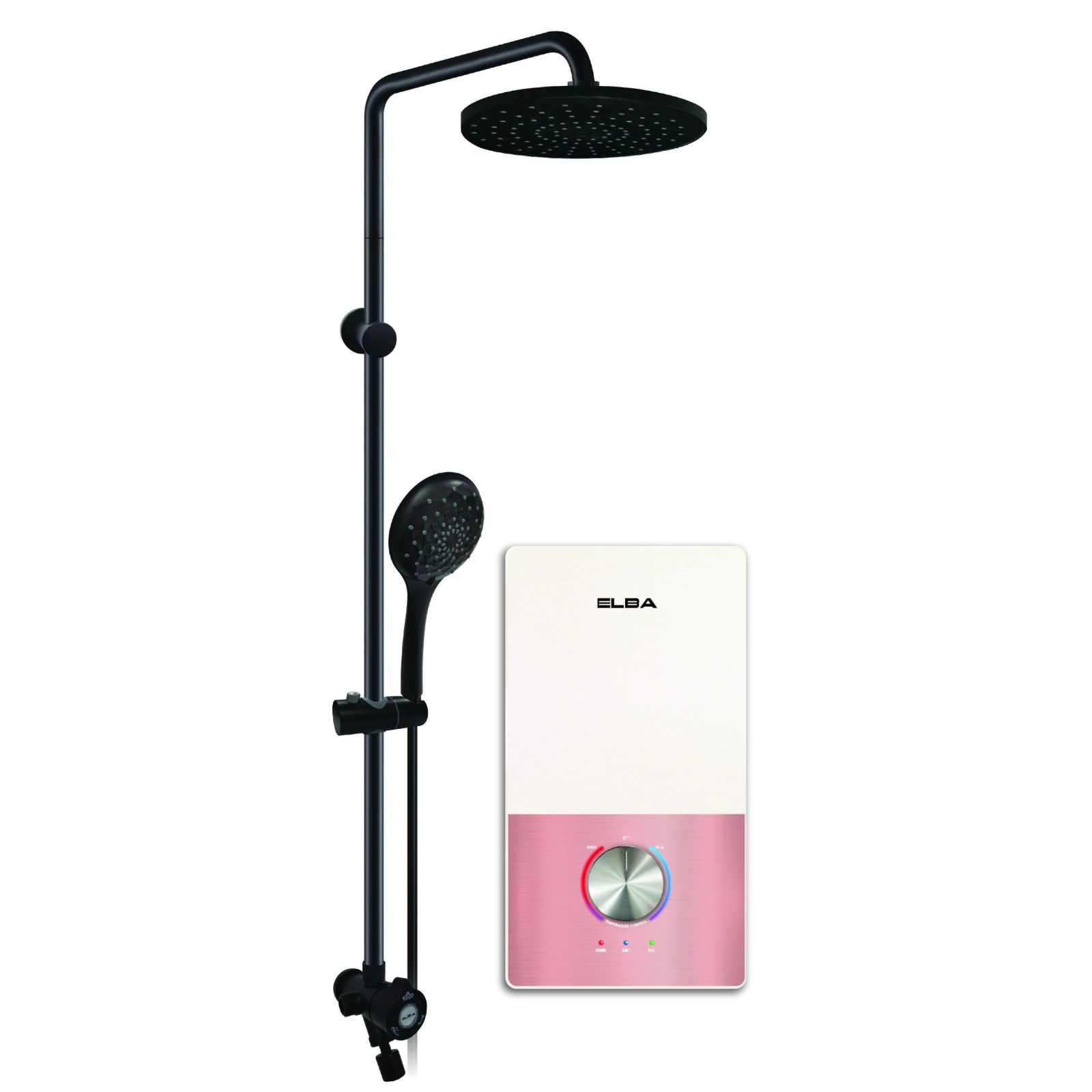 ELBA Inverter DC Pump Water Heater with Rain Shower - EWHR T4578DC(WH)
