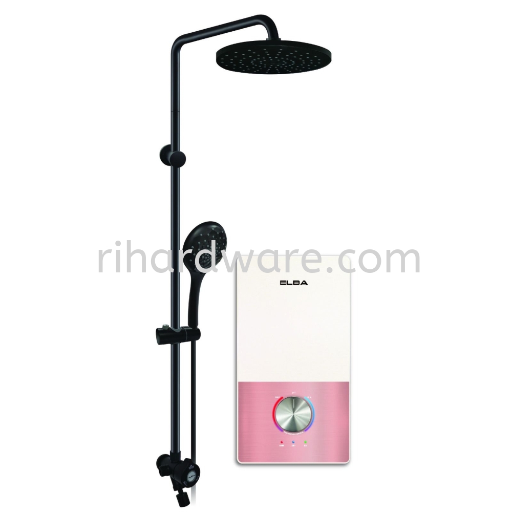 ELBA Inverter DC Pump Water Heater with Rain Shower - EWHR T4578DC(WH)