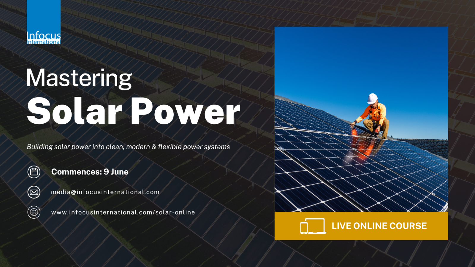 Mastering Solar Power |  9 - 11, 17 - 18 June 2026