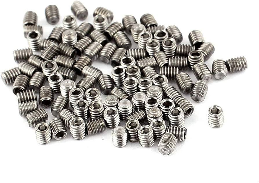 GRUB SCREWS M3 X 2.5MM 304 STAINLESS STEEL CUP POINT HEXSCREWS