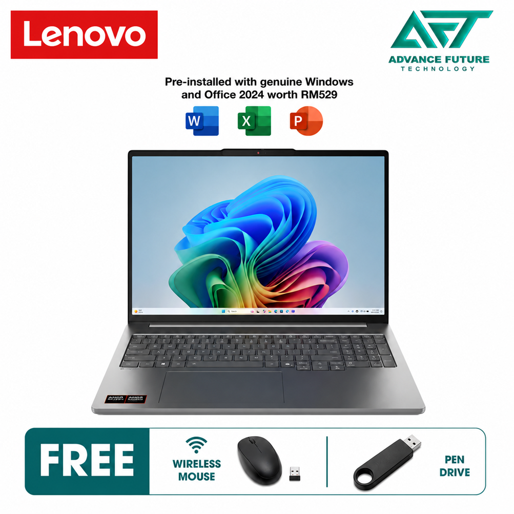 Lenovo IdeaPad Pro 5 16AKP10 83JN0018MJ 16" 2.8K OLED AI Laptop Luna Grey ( AMD Ryzen AI 7 350, 24GB, 1TB SSD, ATI, W11, H&S 2024&M365 )