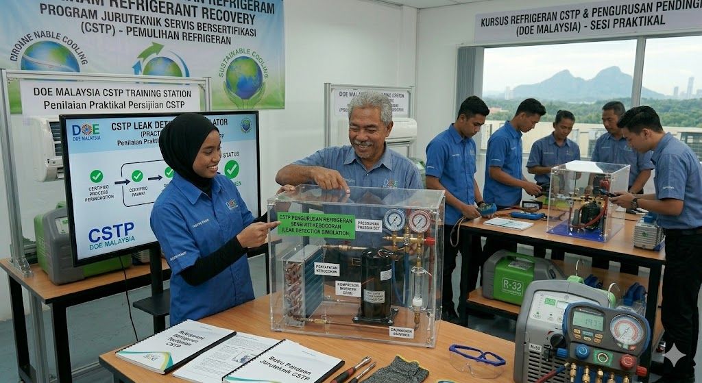 refrigerant technician CSTP course Malaysia