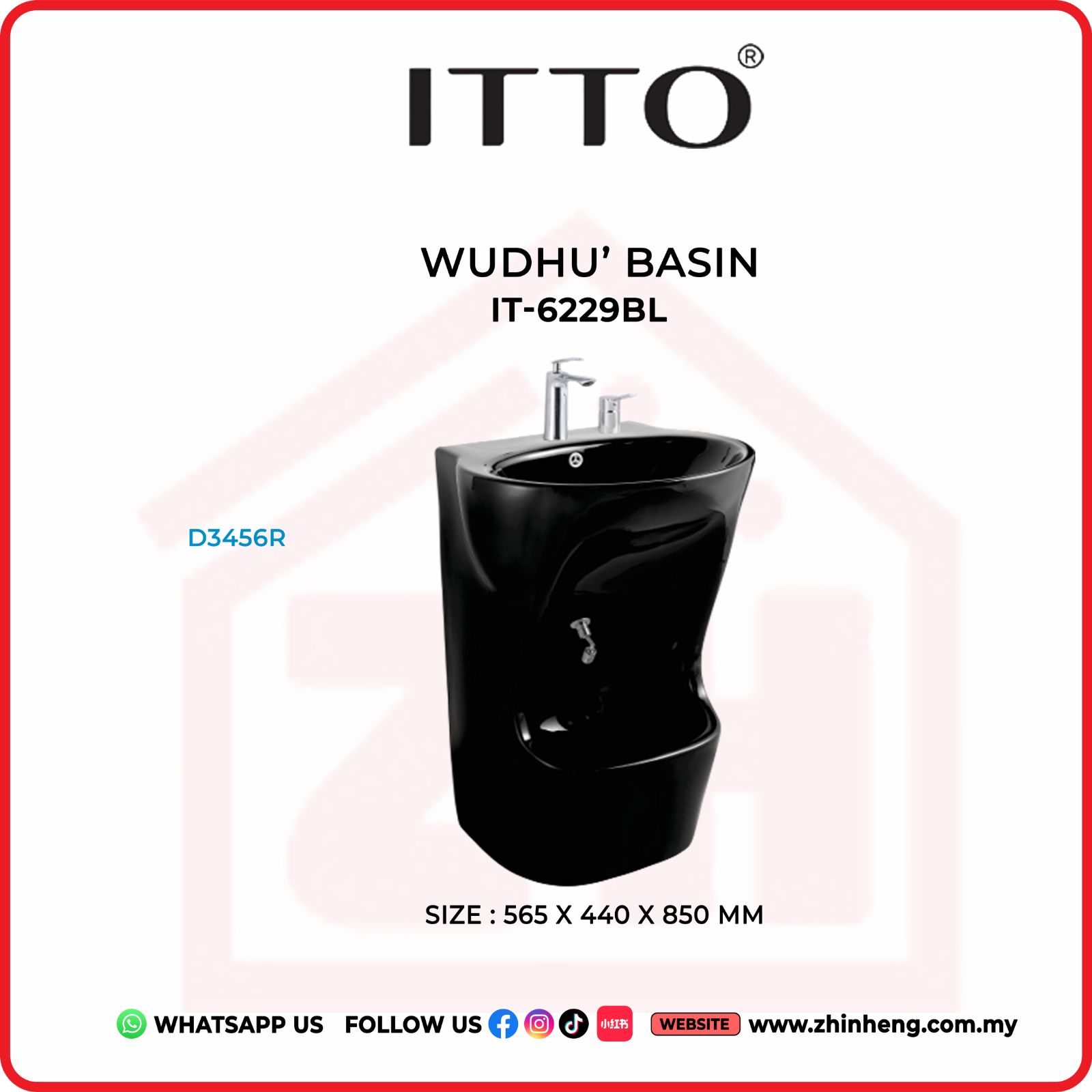 ITTO WUDHU BASIN IT-6229BL