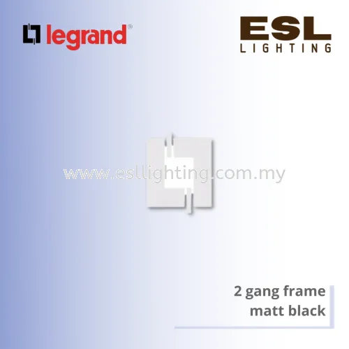 Legrand Galion™  2 gang frame  matt black