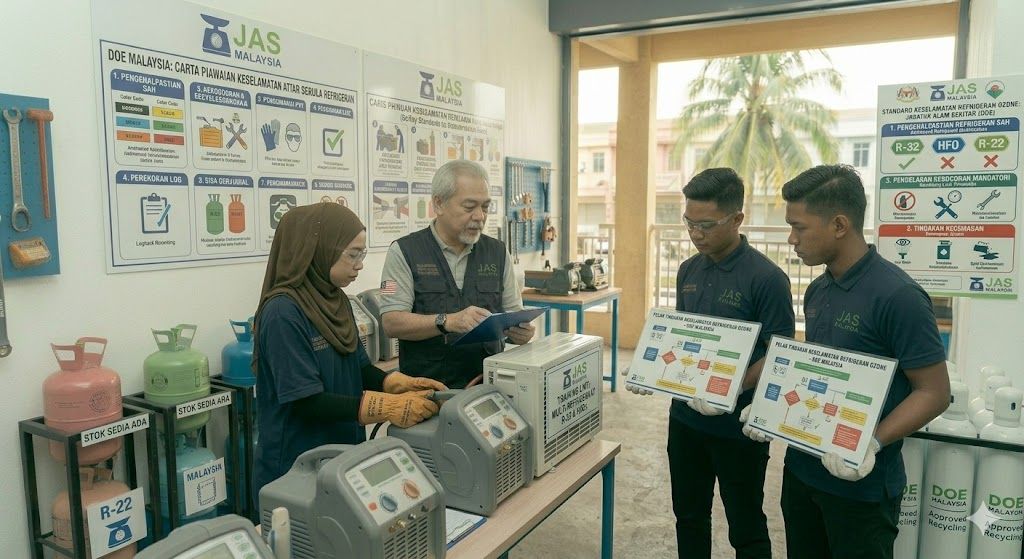 ozone refrigerant safety standards Malaysia DOE