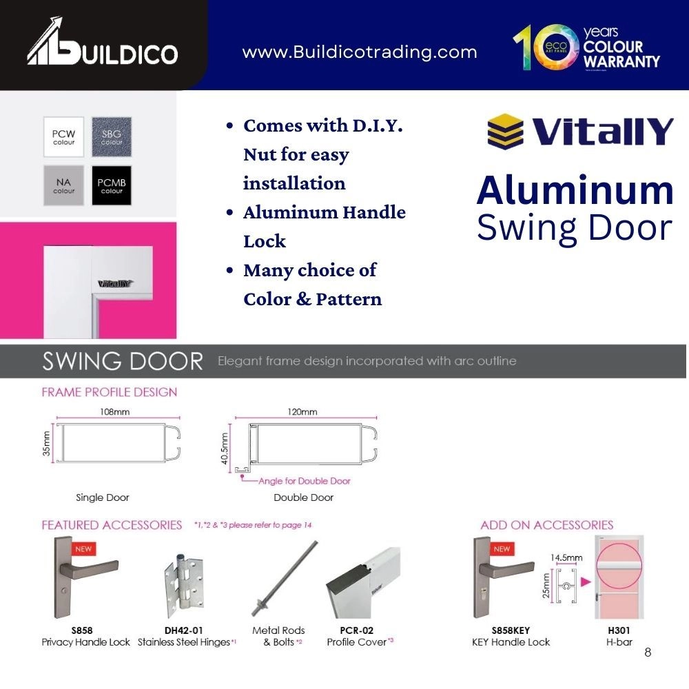 Aluminum Swing Door