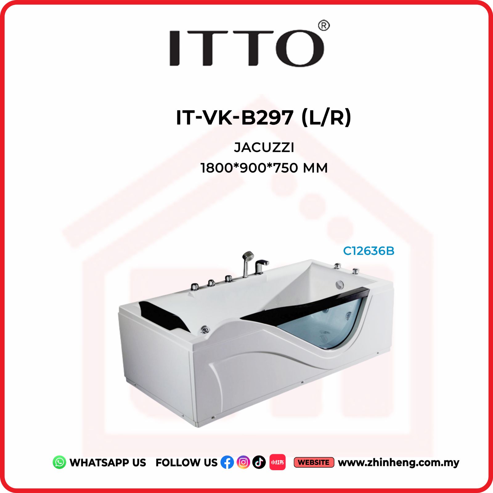 ITTO JACUZZI  IT-VK-B297(L/R)