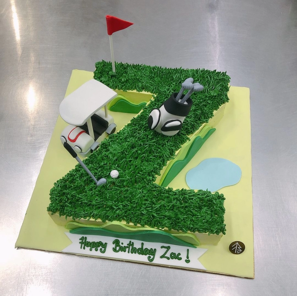 Alphabet Golf Cake