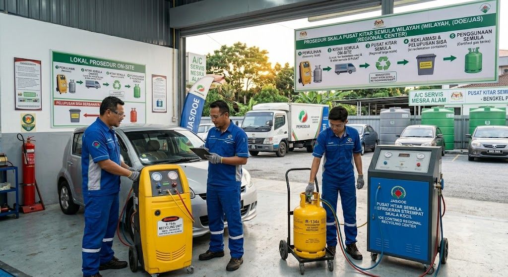 refrigerant recycling process Malaysia DOE