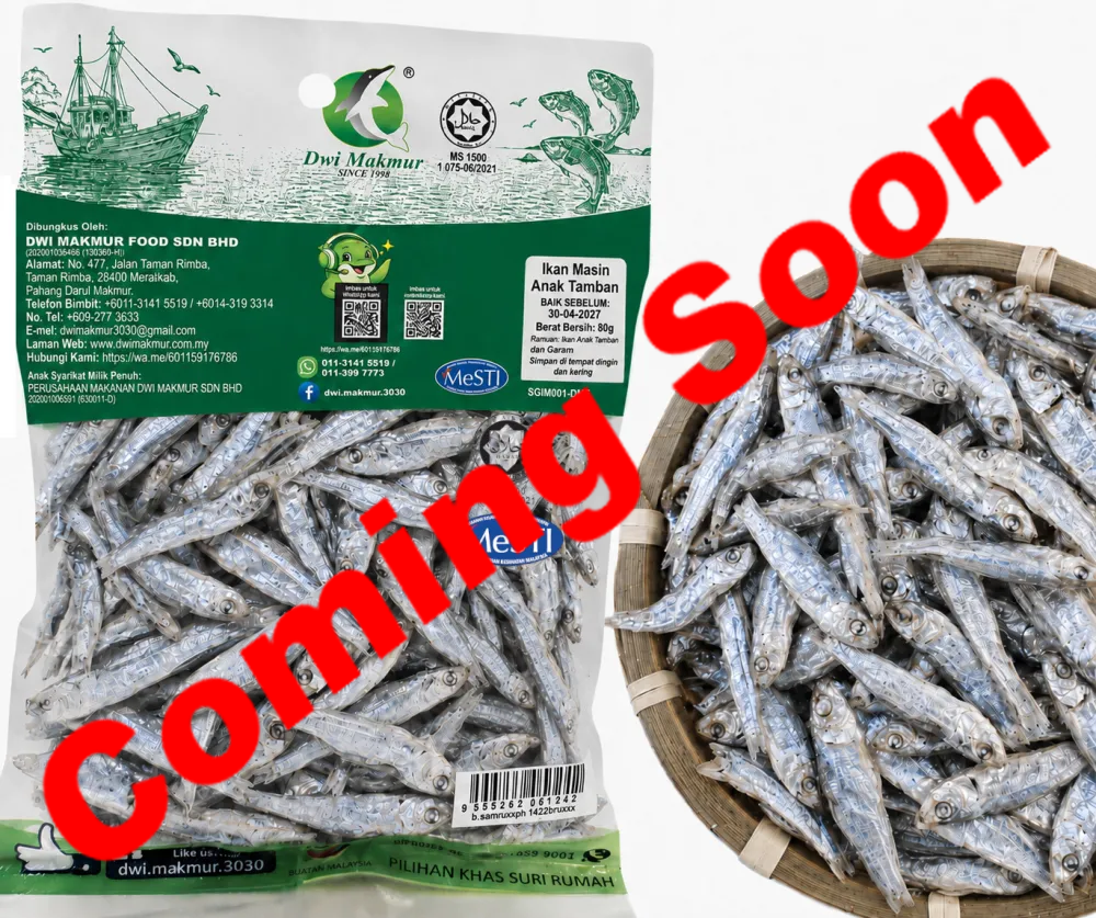 Small Smoothbelly Sardinella 80 Grams RM5.50 X 5 Units C.Dwi Makmur