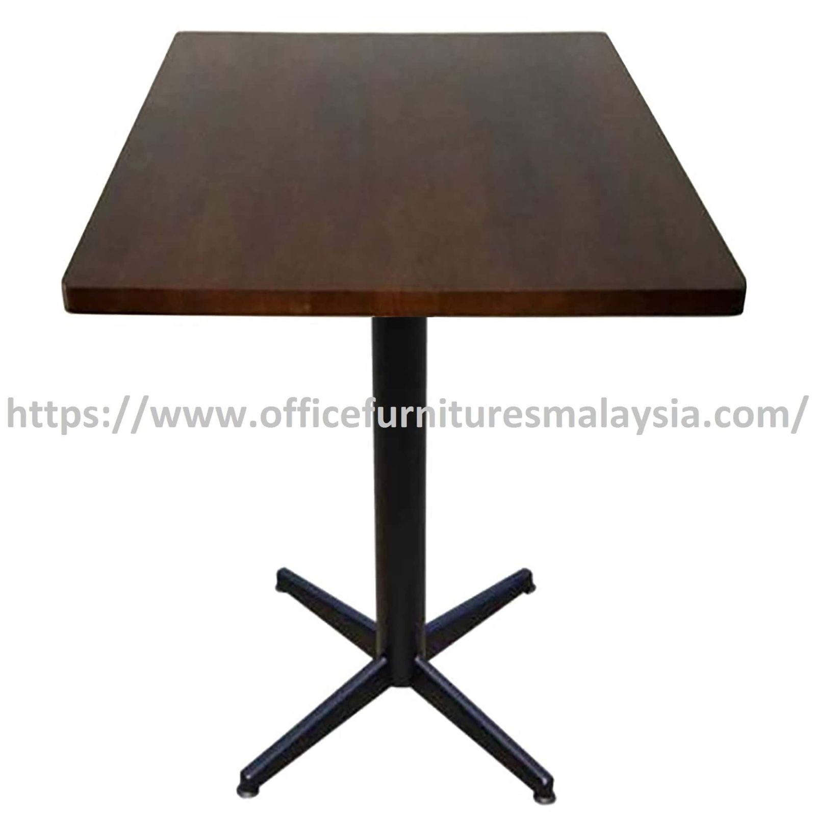 2.5ft High Rubber-Wood Square Table with Mild Steel Leg OFSM24R7575HS