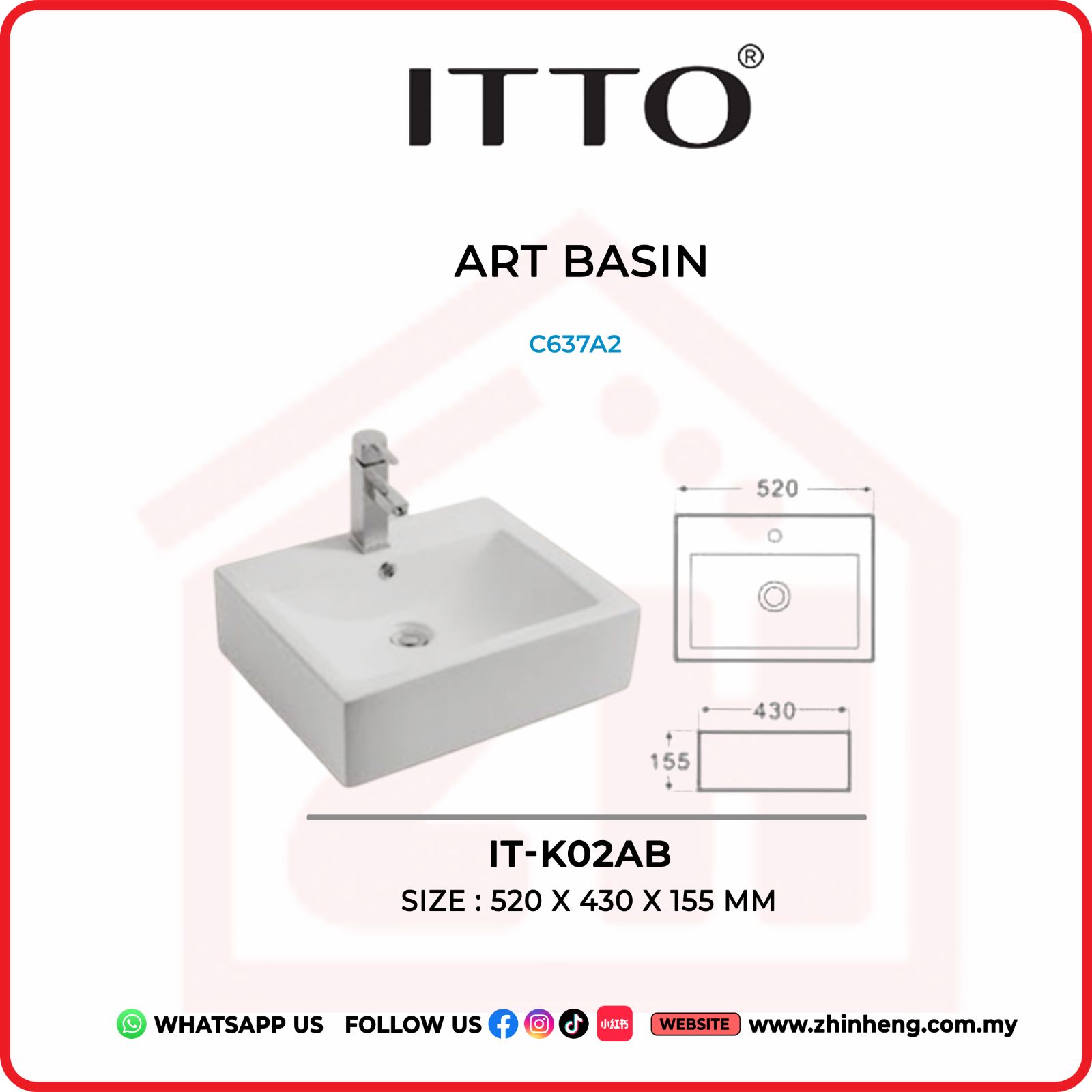 ITTO ART BASIN  IT-K02AB