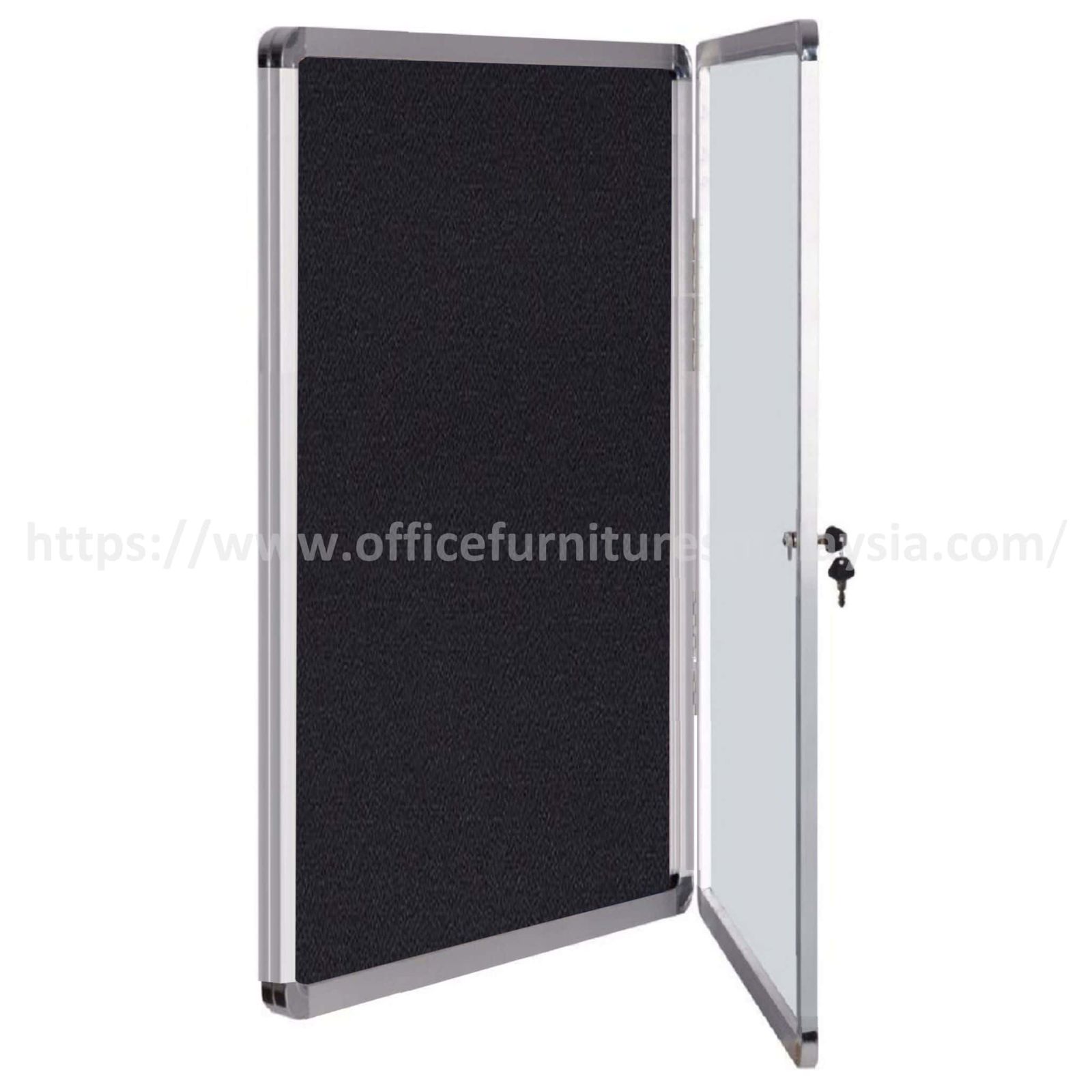 4 ft x 5 ft Display Case Notice Fabric Board OFMDCT45