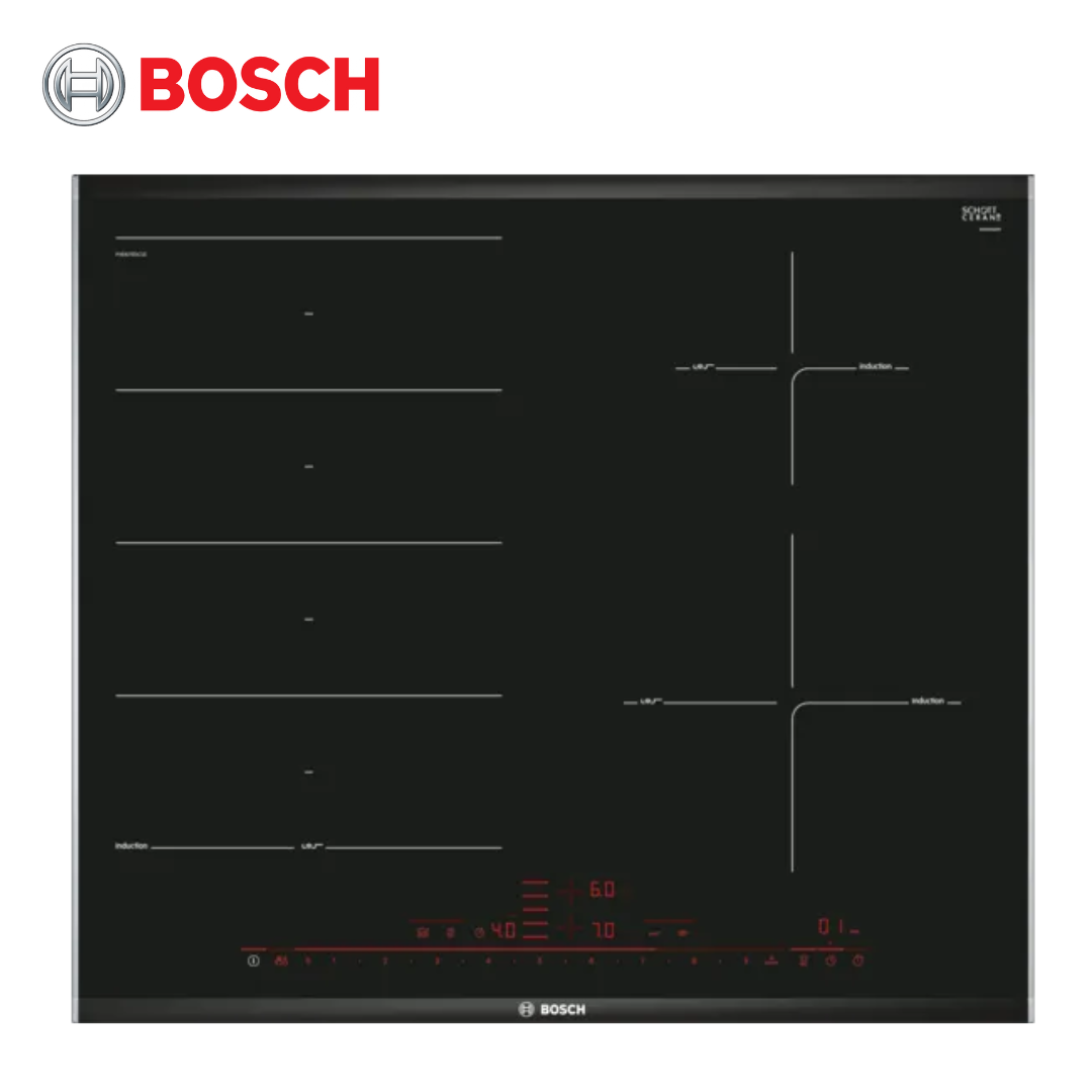 Bosch 60cm Induction Hob 4 Zone PXE675DC1E, Series 8