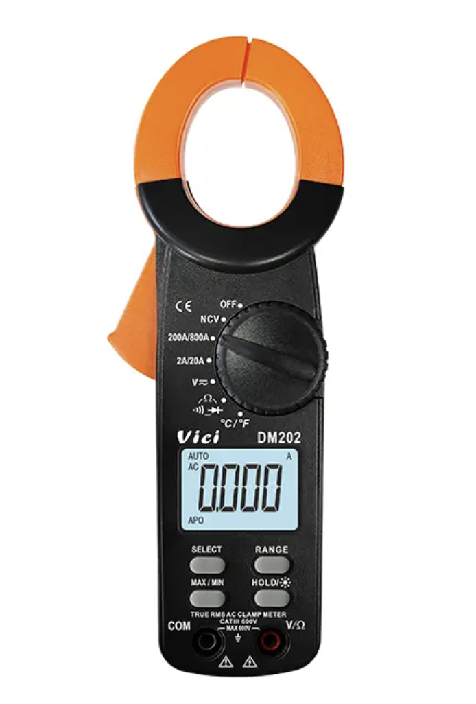 Vici DM202 Clamp open 35mm, True RMS, NCV, Temperature tests, Backlight.