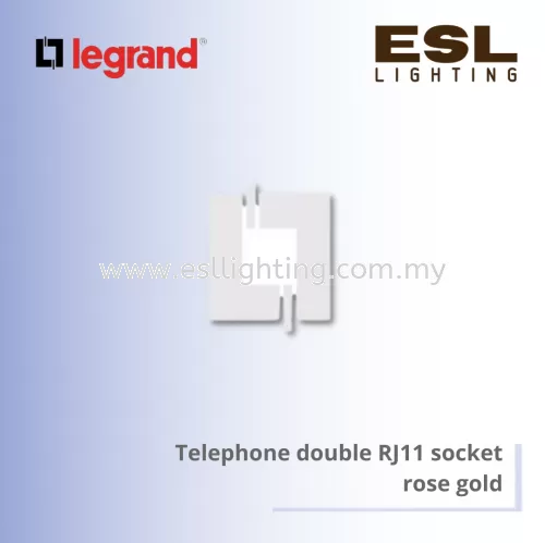 Legrand Galion™ Telephone double RJ11 socket rose gold