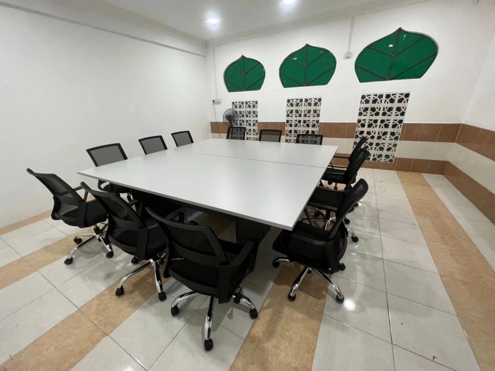 16 Seater Square Office Conference Meeting Table | Low Back Office Meeting Chair | Meja mesyuarat Besar | Office Table Penang | Office Furniture Penang | Kedai Meja Pejabat | Puchong | Melaka | Negeri Sembilan | Kulim | Lunas | Batu Kawan