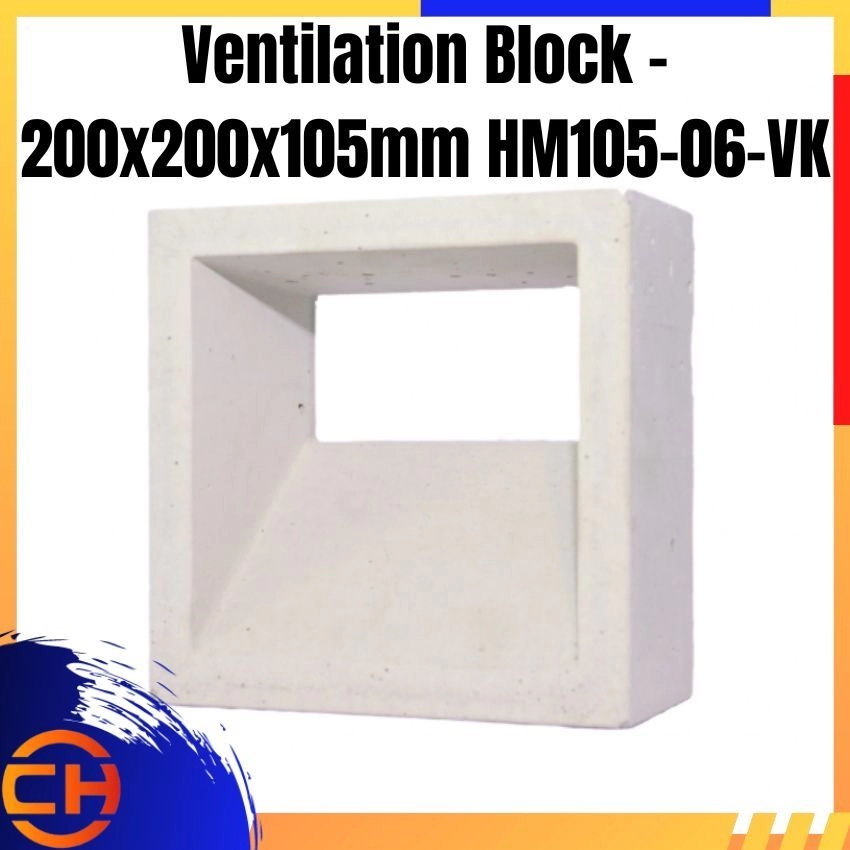 Ventilation Block - 200x200x105mm HM105-06-VK