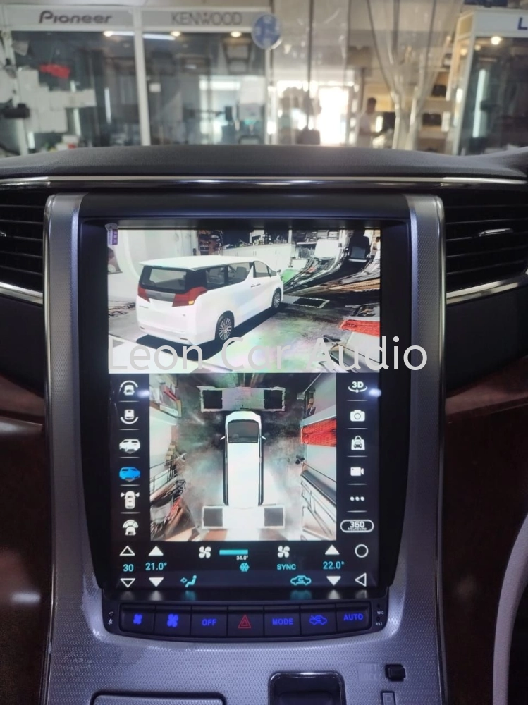 Toyota Vellfire Alphard anh20 home theater system oem 12.1" tesla android 4ram 64gb 360 3D panoramic view parking recorder camera player