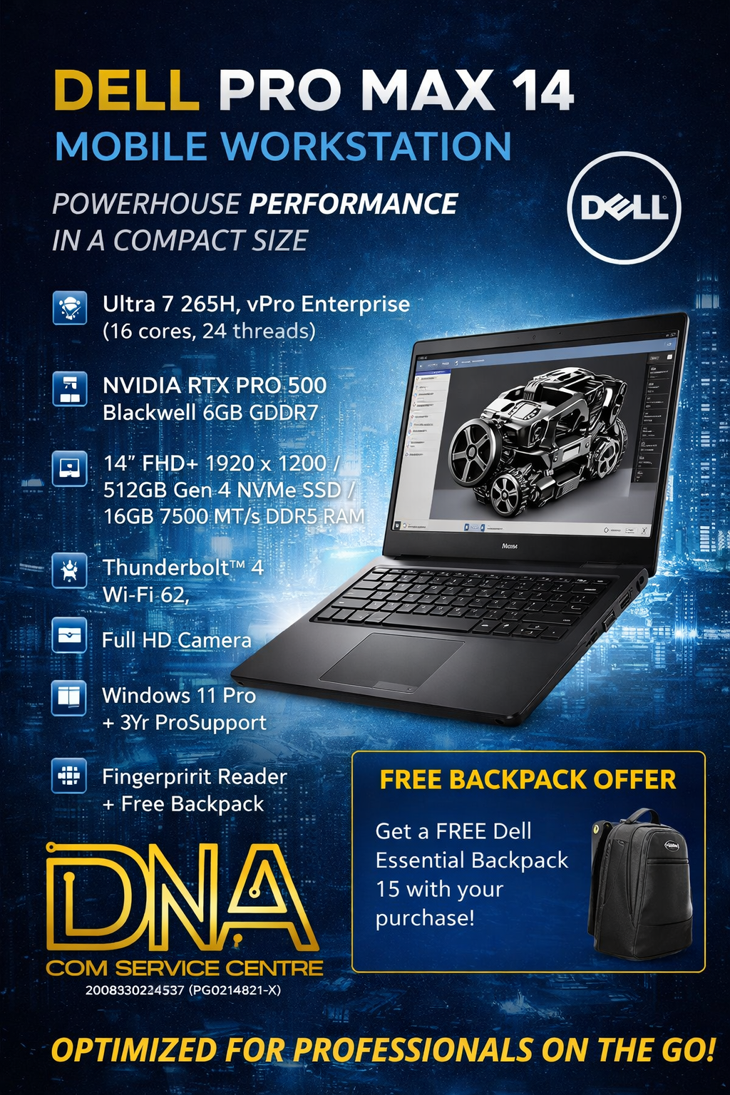 Dell Pro Max 14 Mobile Workstation