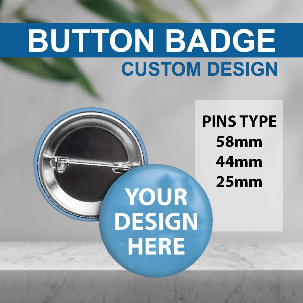 BUTTON BADGE PIN