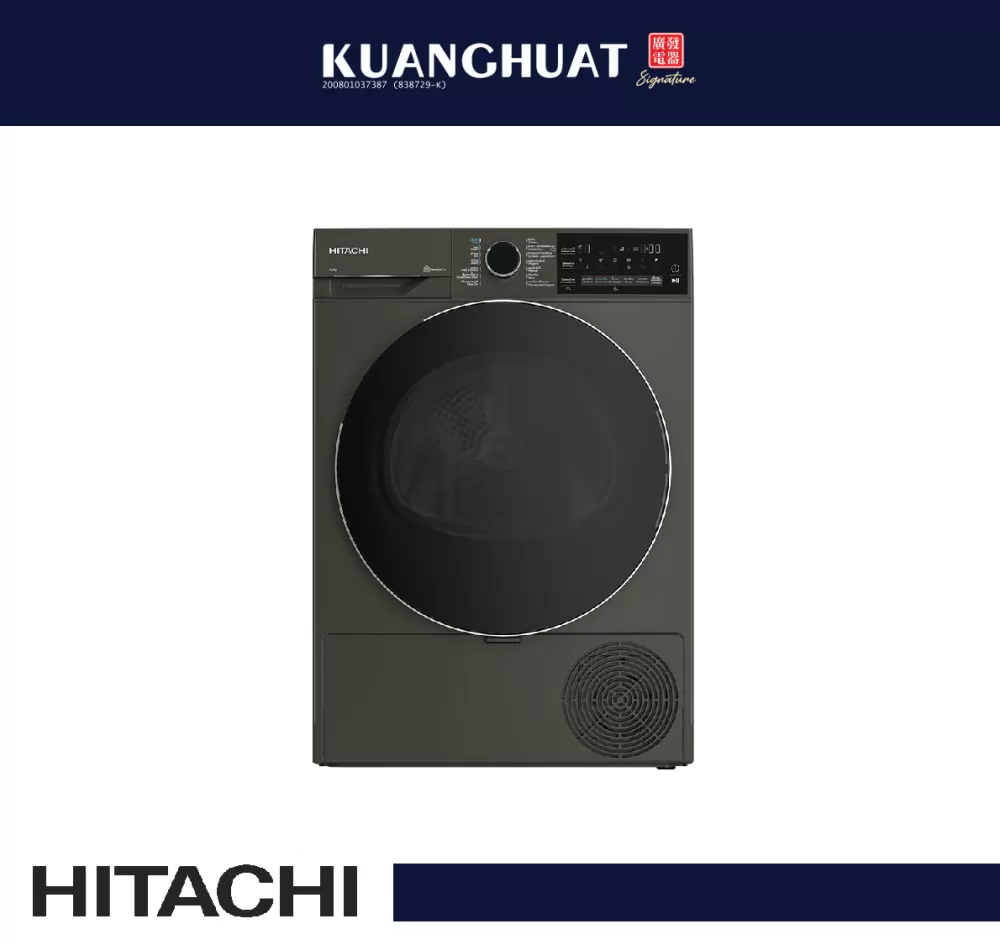 HITACHI 10kg Heat Pump Dryer TD-100XFVEM