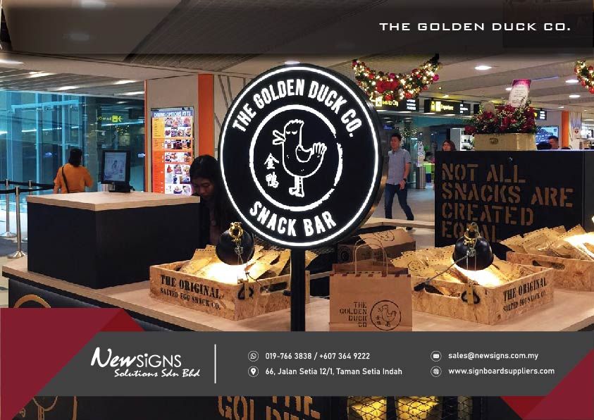 Aluminum Hollow Ligh-Box_Golden Duck